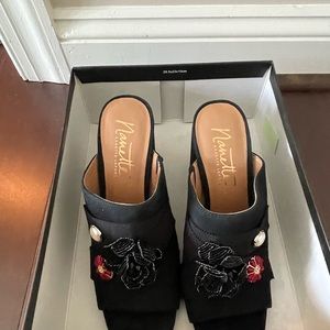 Nanette Lepore black heeled shoes. Size 8. Worn once.